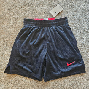 Nike Men's Loose Fit Mesh Shorts Black/Red Size S